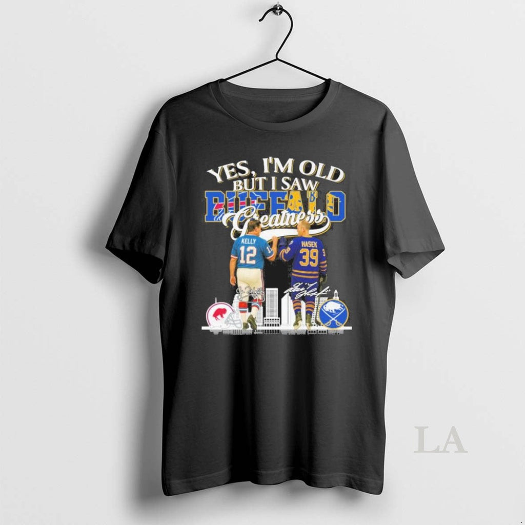 Original Yes Im Old But I Saw Buffalo Legends Kelly - Adult & Kids T-Shirts, Sweatshirts & Hoodies apparel design preview 1