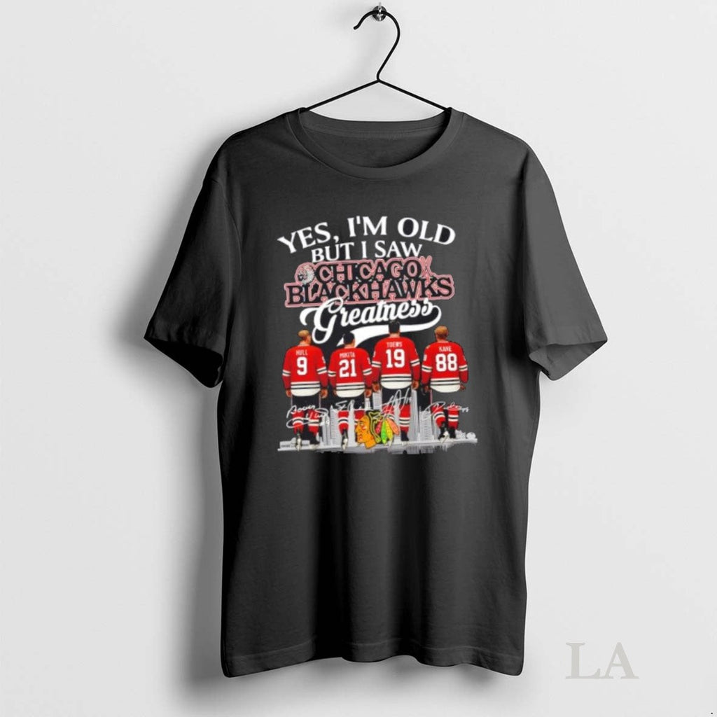Original Yes Im Old But I Saw Chicago Blackhawks - Adult & Kids T-Shirts, Sweatshirts & Hoodies apparel design preview 1