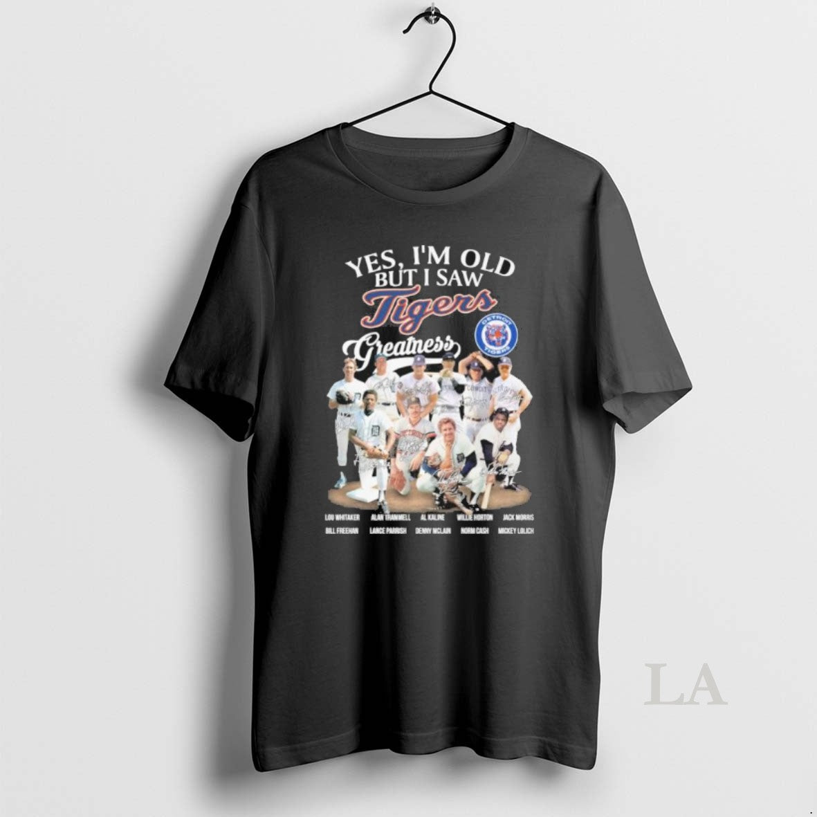 Original Yes Im Old But I Saw Detroit Tigers Legends - Adult & Kids T-Shirts, Sweatshirts & Hoodies apparel design preview 1