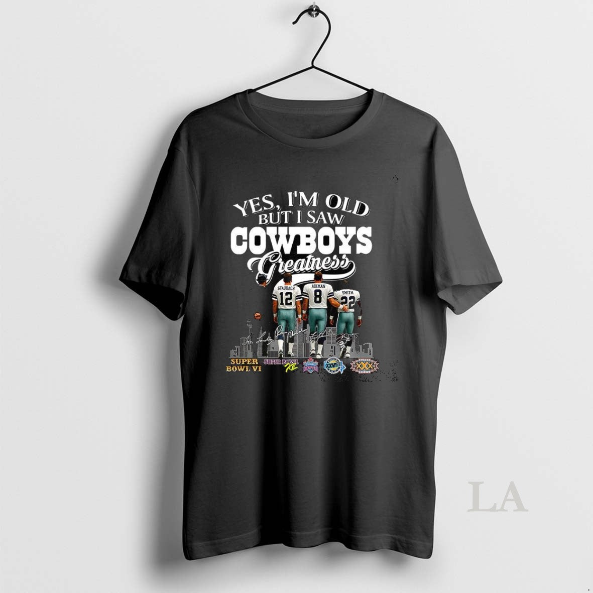 Original Yes Im Old But I Saw Dallas Cowboys - Adult & Kids T-Shirts, Sweatshirts & Hoodies apparel design preview 1