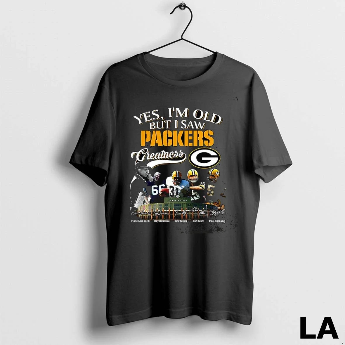 Original Yes Im Old But I Saw Green Bay Packers - Adult & Kids T-Shirts, Sweatshirts & Hoodies apparel design preview 1