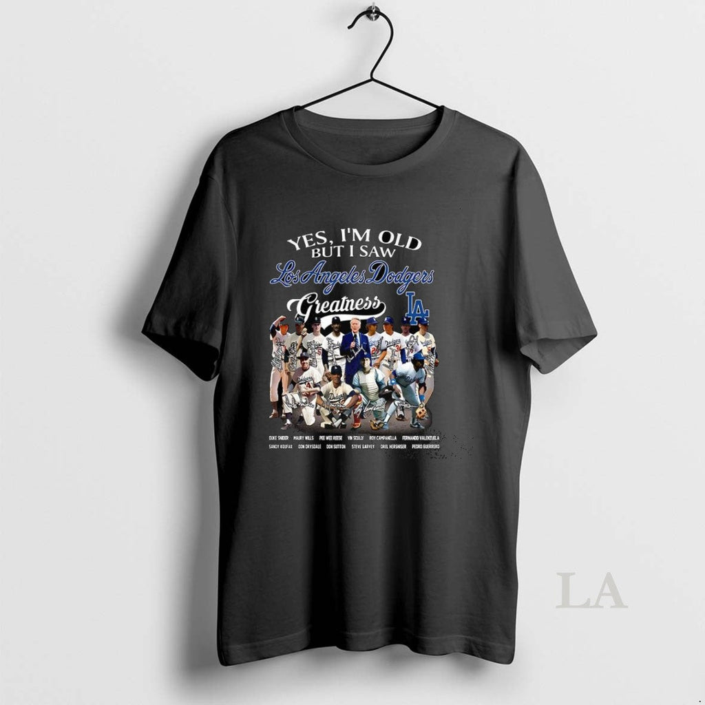 Original Yes Im Old But I Saw Los Angeles Dodgers - Adult & Kids T-Shirts, Sweatshirts & Hoodies apparel design preview 1