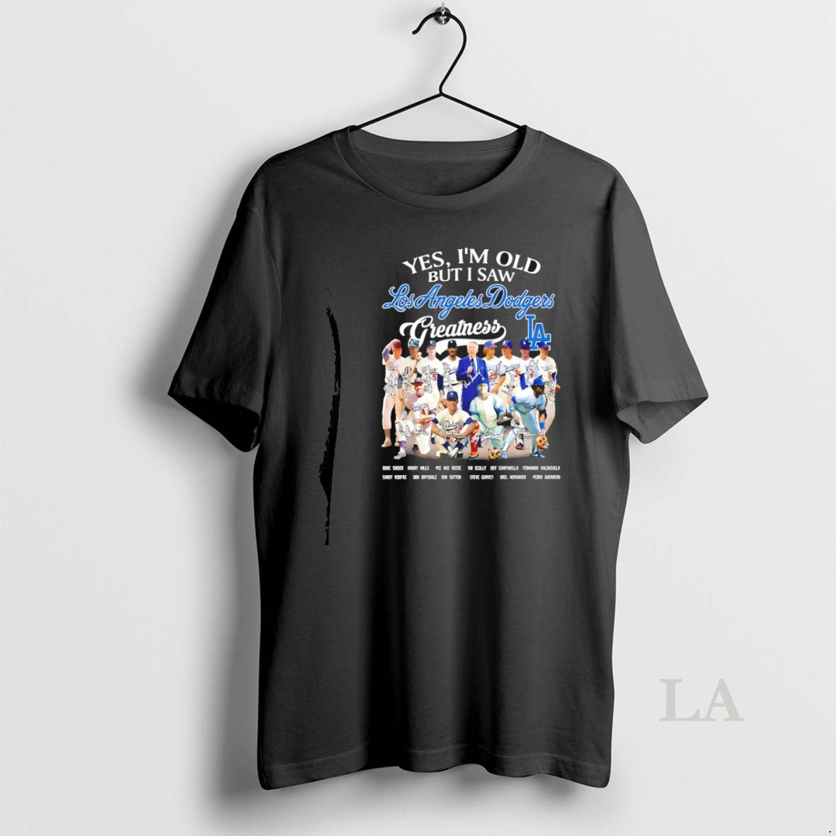 Original Yes Im Old But I Saw Los Angeles Dodgers - Adult & Kids T-Shirts, Sweatshirts & Hoodies apparel design preview 1