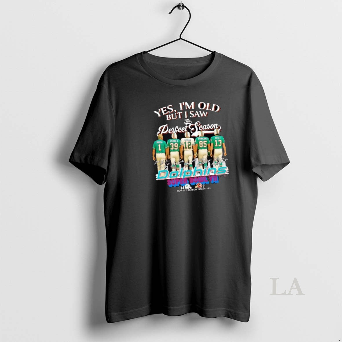 Original Yes Im Old But I Saw Miami Dolphins Perfect - Adult & Kids T-Shirts, Sweatshirts & Hoodies apparel design preview 1