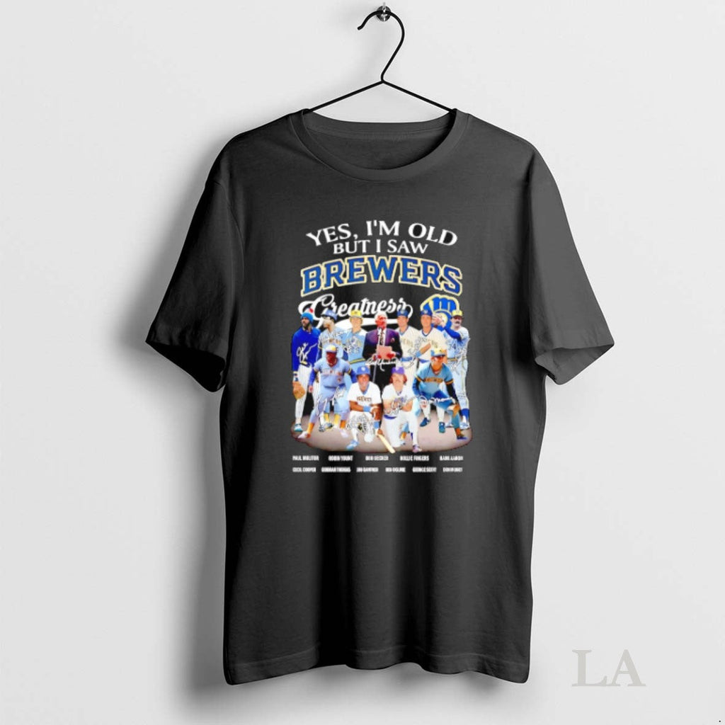 Original Yes Im Old But I Saw Milwaukee Brewers - Adult & Kids T-Shirts, Sweatshirts & Hoodies apparel design preview 1