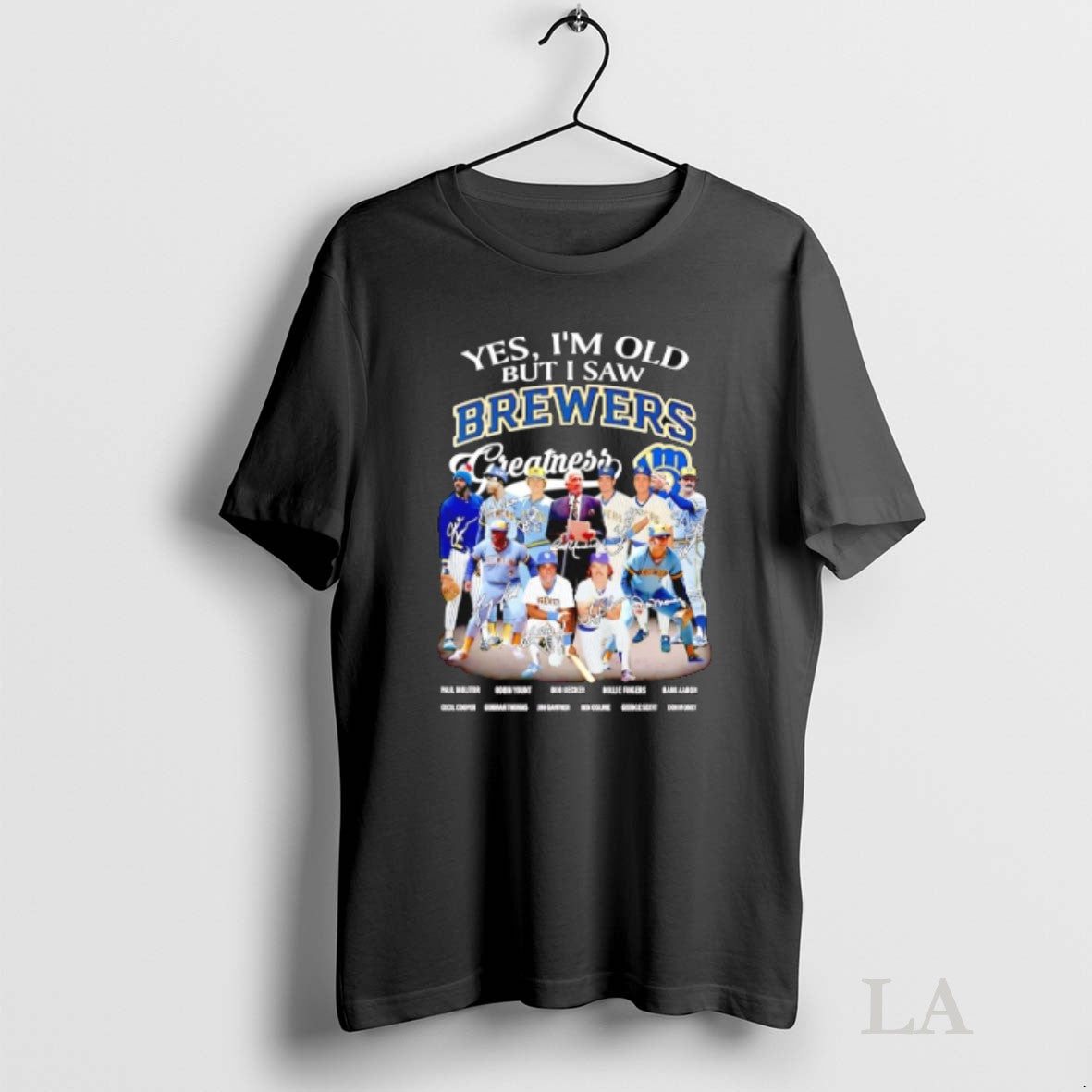 Original Yes Im Old But I Saw Milwaukee Brewers - Adult & Kids T-Shirts, Sweatshirts & Hoodies apparel design preview 1