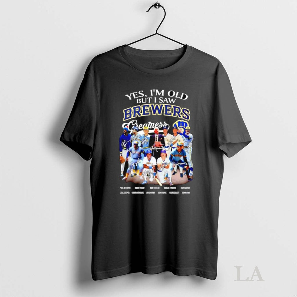 Original Yes Im Old But I Saw Milwaukee Brewers - Adult & Kids T-Shirts, Sweatshirts & Hoodies apparel design preview 1