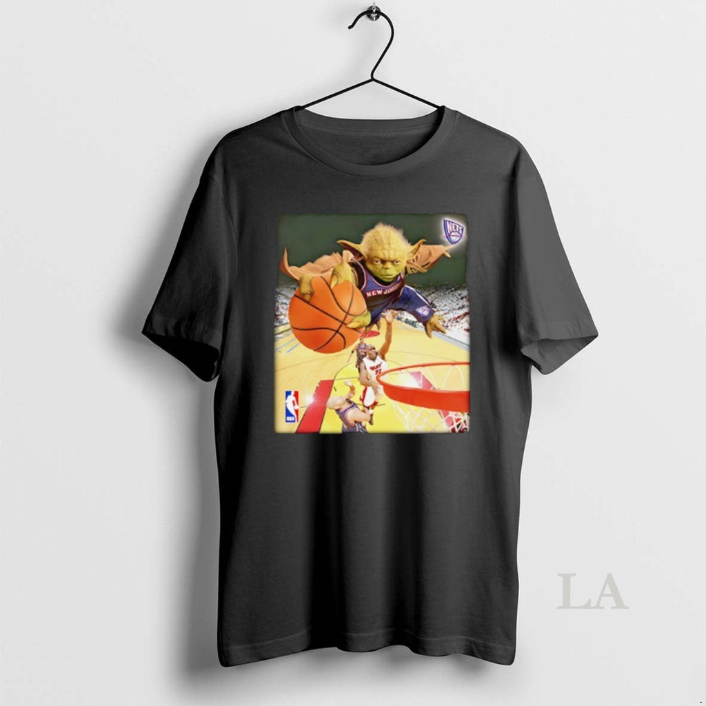 Original Yoda Slam Dunk Ballin Brooklyn Nets Nba - Adult & Kids T-Shirts, Sweatshirts & Hoodies apparel design preview 1