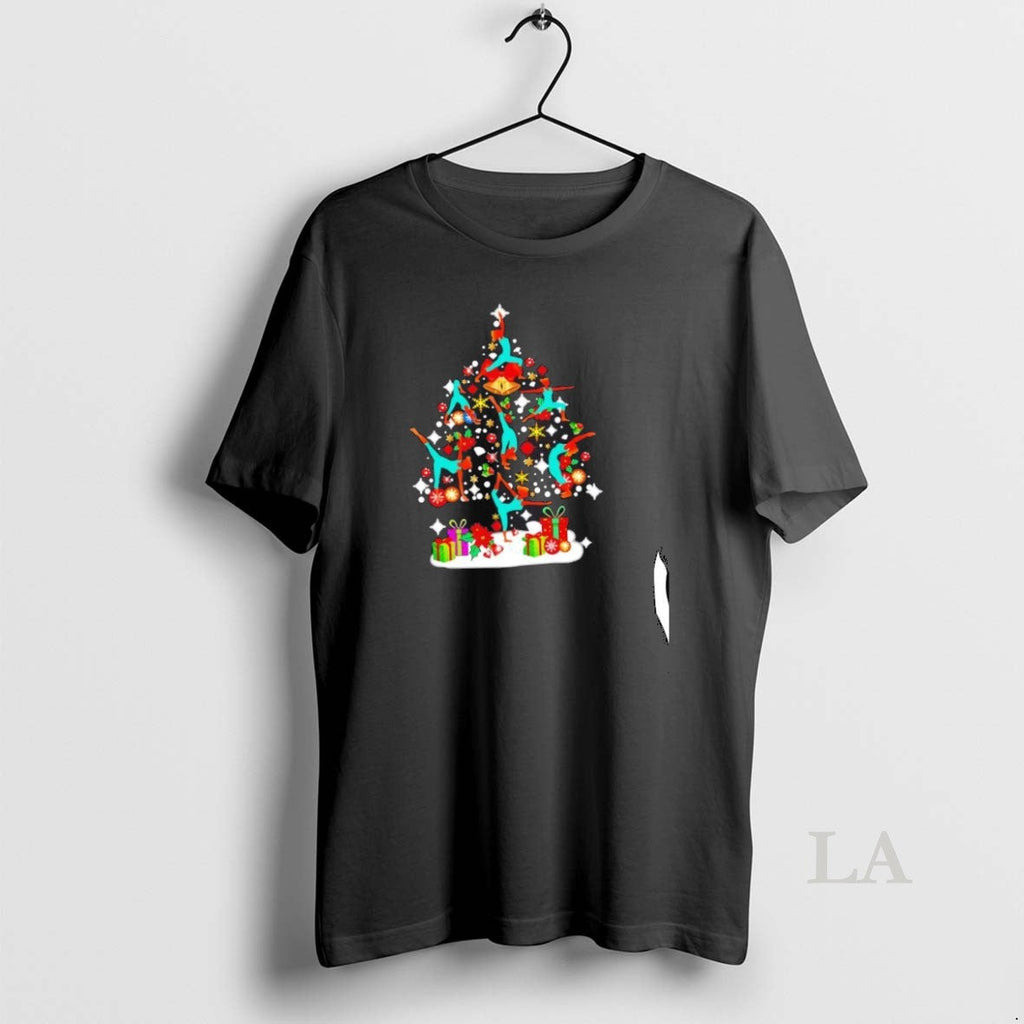 Original Yoga Pose Christmas Tree - Adult & Kids T-Shirts, Sweatshirts & Hoodies apparel design preview 1