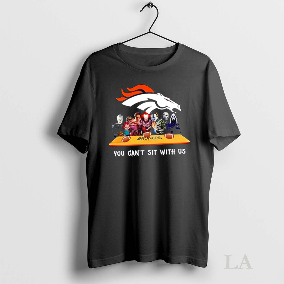Original You Cant Sit With Us Broncos Football Horror - Adult & Kids T-Shirts, Sweatshirts & Hoodies apparel design preview 1
