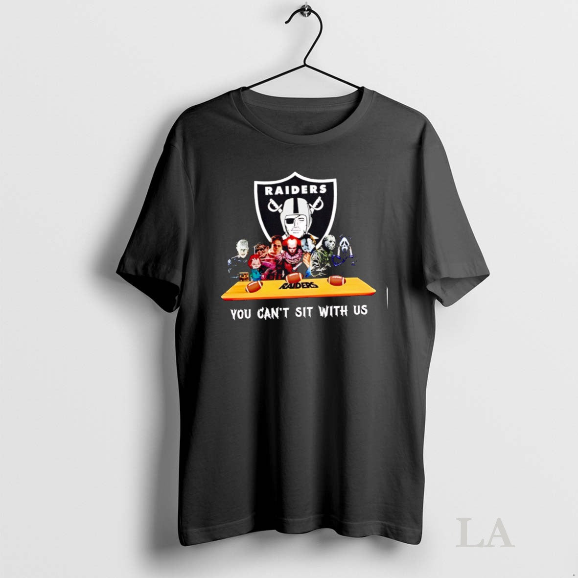 Original You Cant Sit With Us Raiders Football Horror - Adult & Kids T-Shirts, Sweatshirts & Hoodies apparel design preview 1