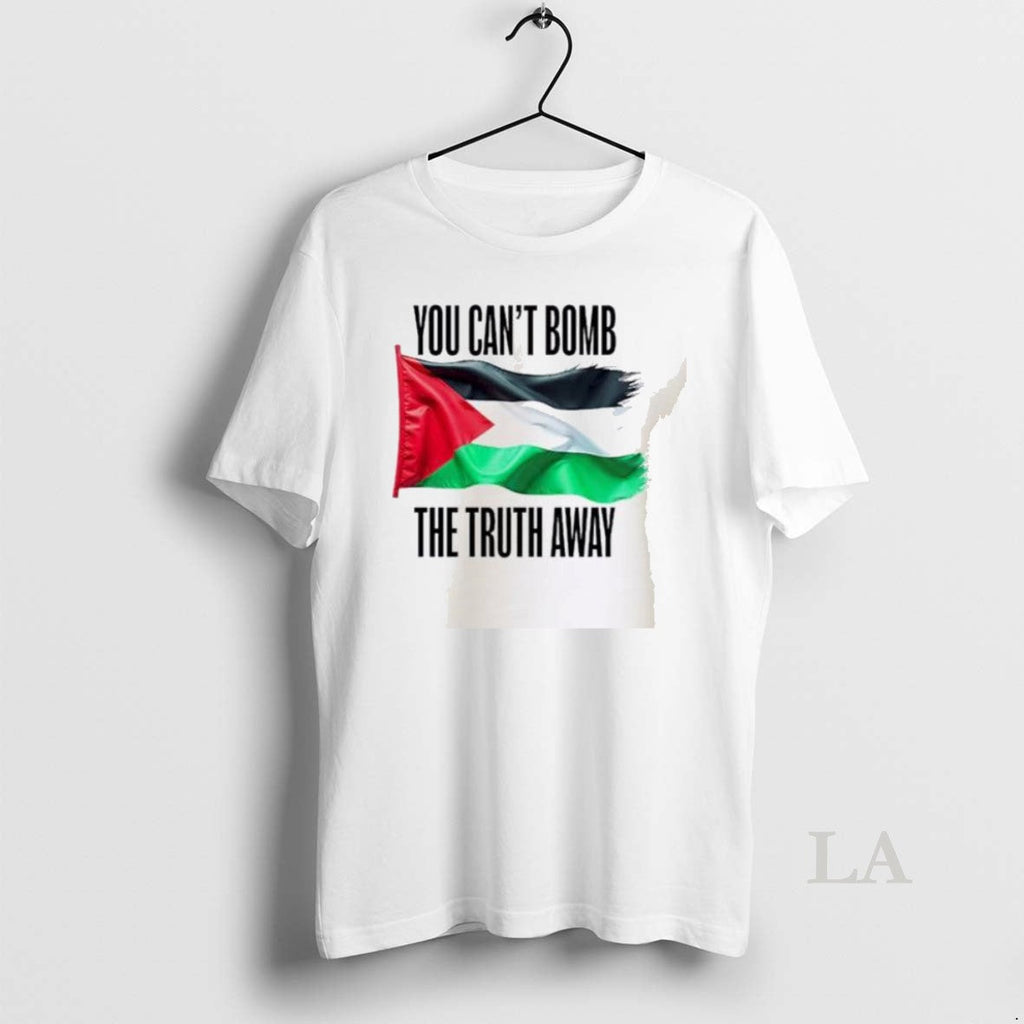Original You Cant Bomb The Truth Away Palestine Flag - Adult & Kids T-Shirts, Sweatshirts & Hoodies apparel design preview 1