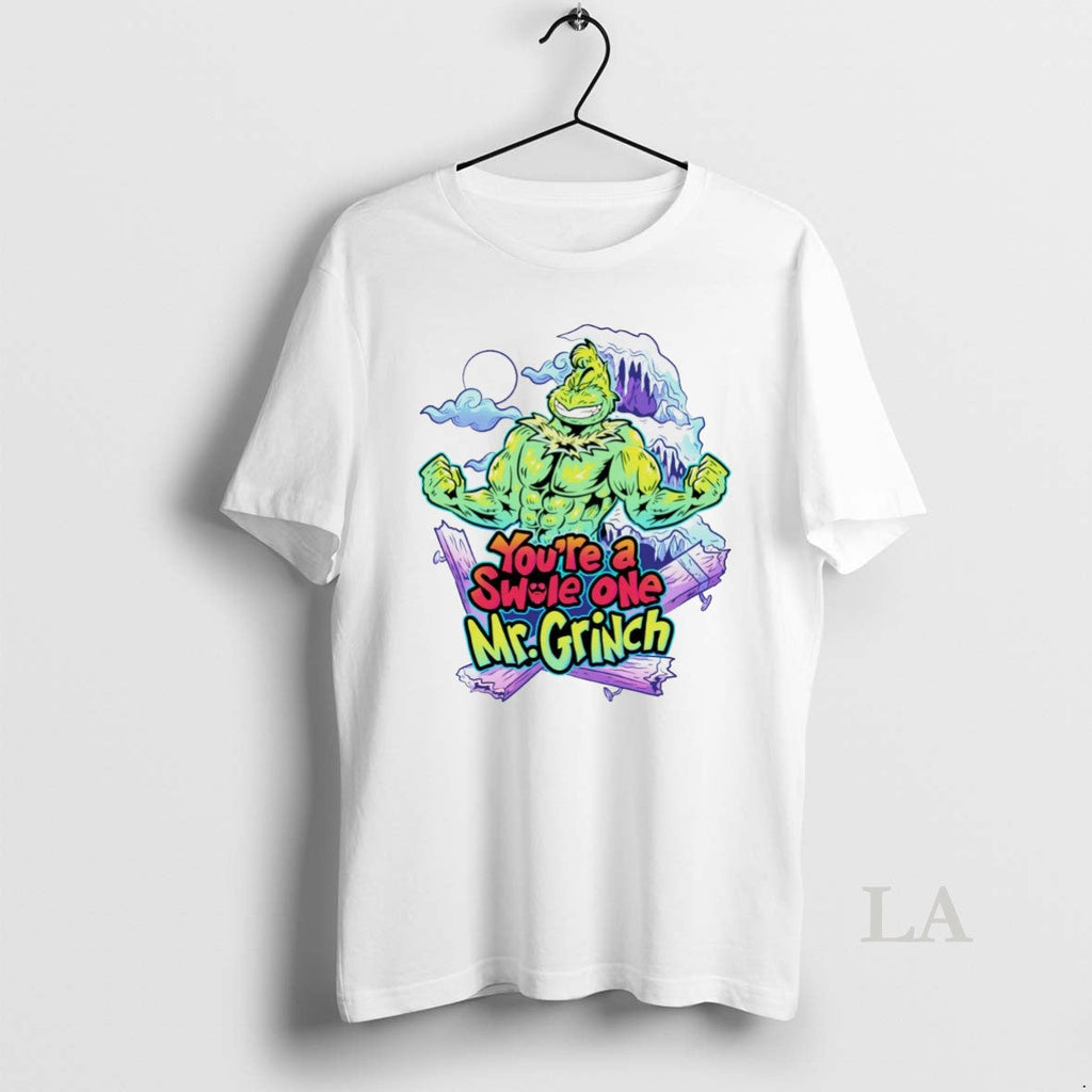 Original Youre A Swole One Mr Grinch White - Adult & Kids T-Shirts, Sweatshirts & Hoodies apparel design preview 1