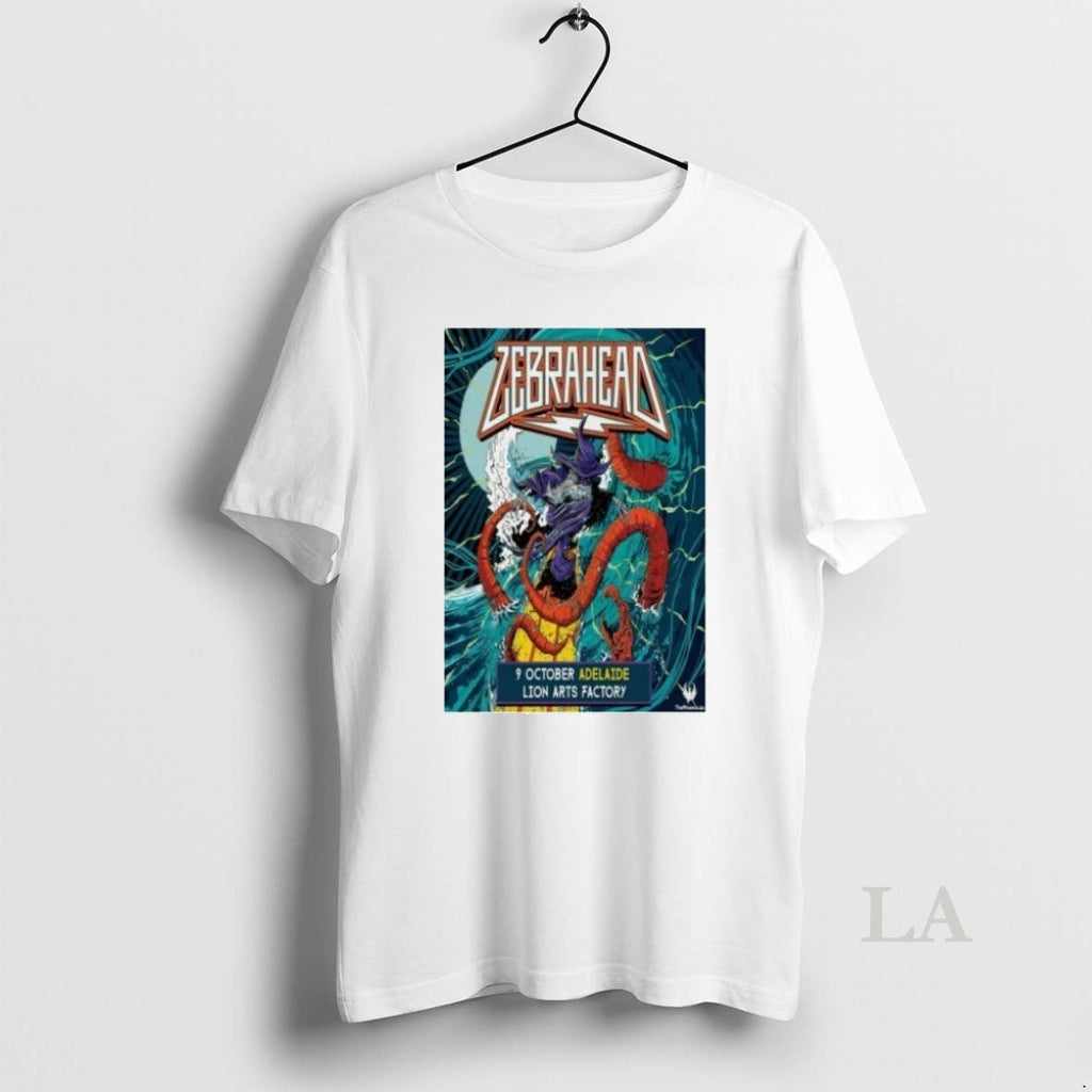 Original Zebrahead Adelaide Tour On Oct 9 2025 - Adult & Kids T-Shirts, Sweatshirts & Hoodies apparel design preview 1