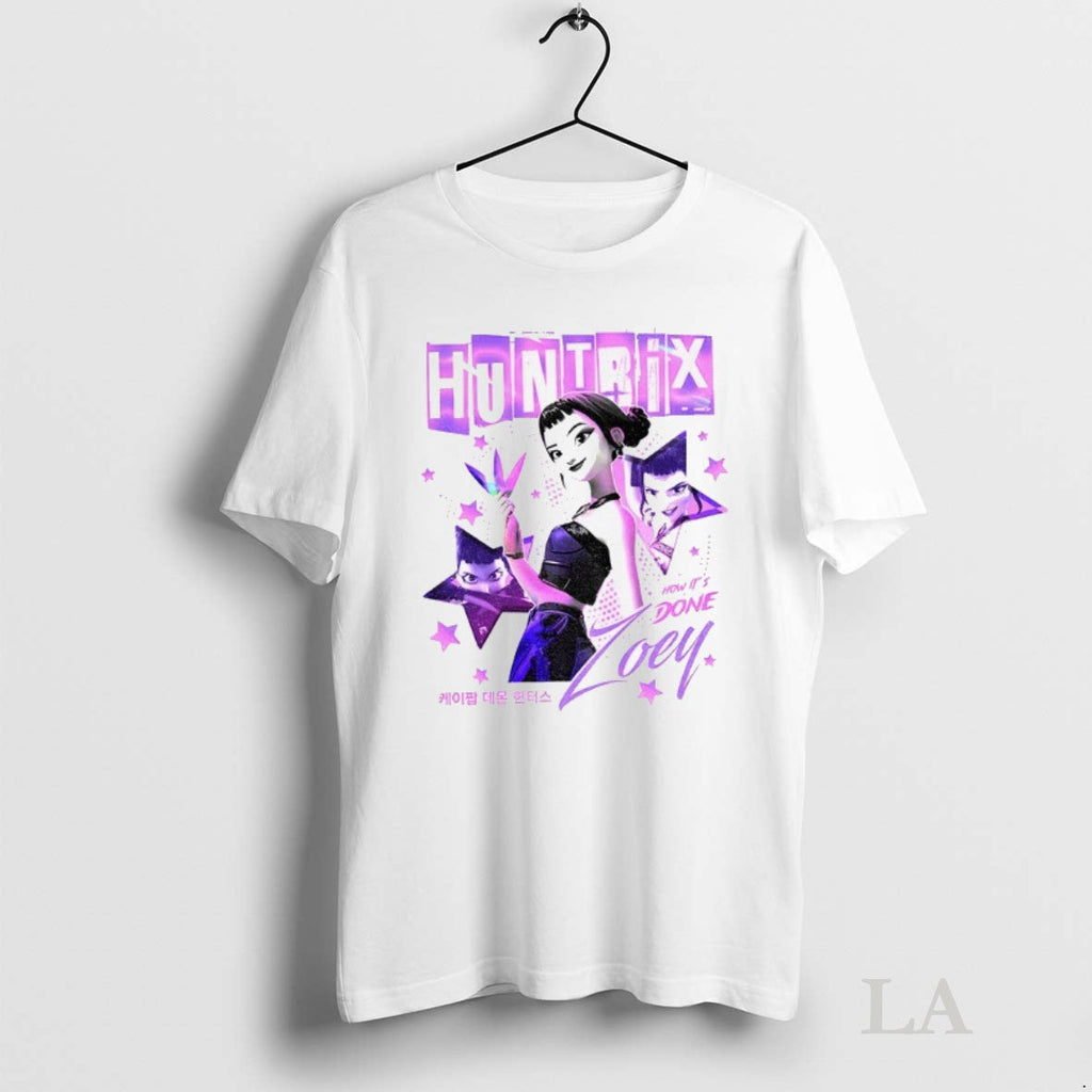Original Zoey Kpop Demon Hunters Huntrix Girls How - Adult & Kids T-Shirts, Sweatshirts & Hoodies apparel design preview 1