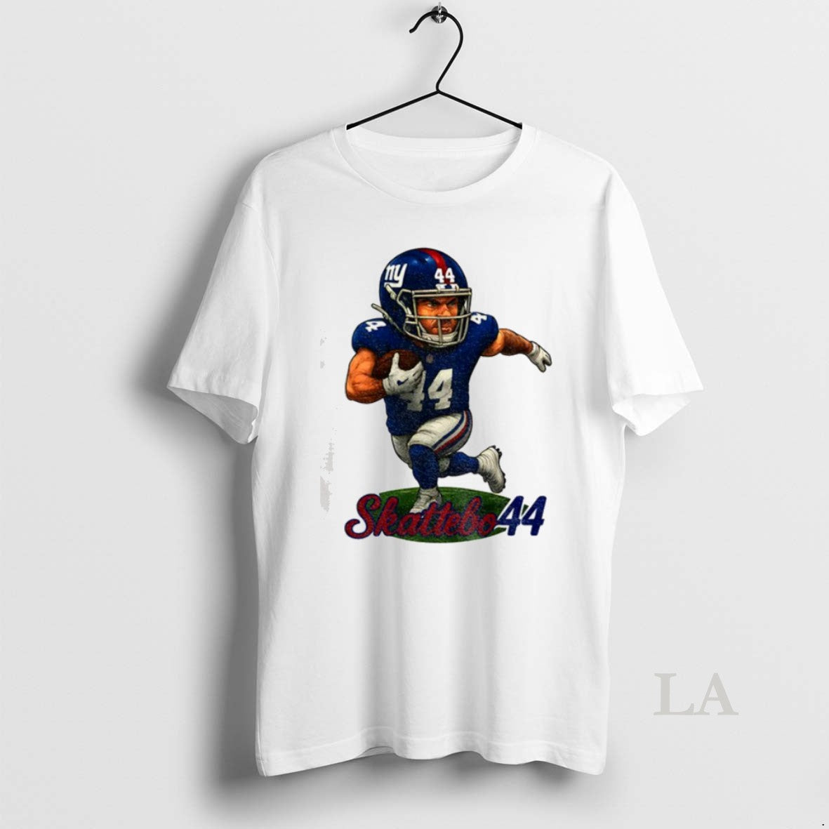 Original Cam Skattebo 44 Giants Game Day Cartoon - Adult & Kids T-Shirts, Sweatshirts & Hoodies apparel design preview 1