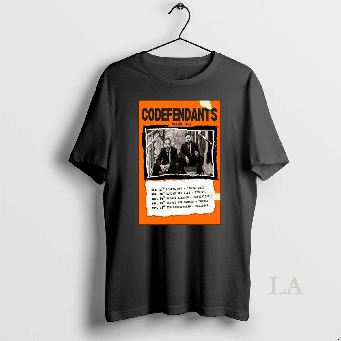 Original Codefendants Tour Canada 2025 - Adult & Kids T-Shirts, Sweatshirts & Hoodies apparel design preview 1