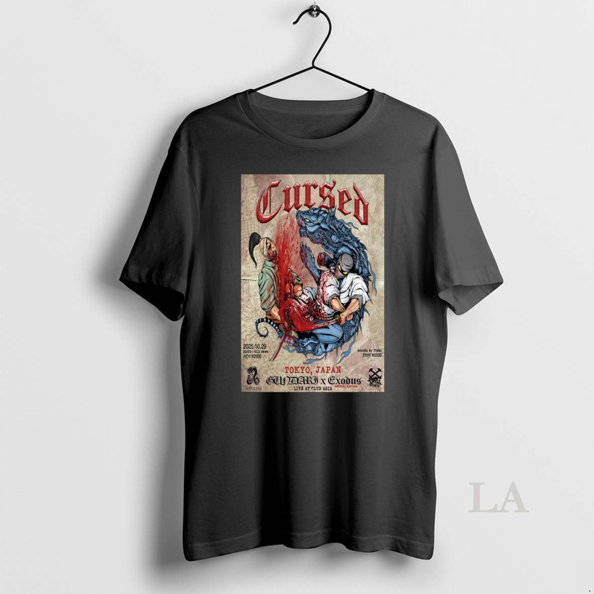 Original Cursed Tokyo Japan October 29 2025 Concert - Adult & Kids T-Shirts, Sweatshirts & Hoodies apparel design preview 1