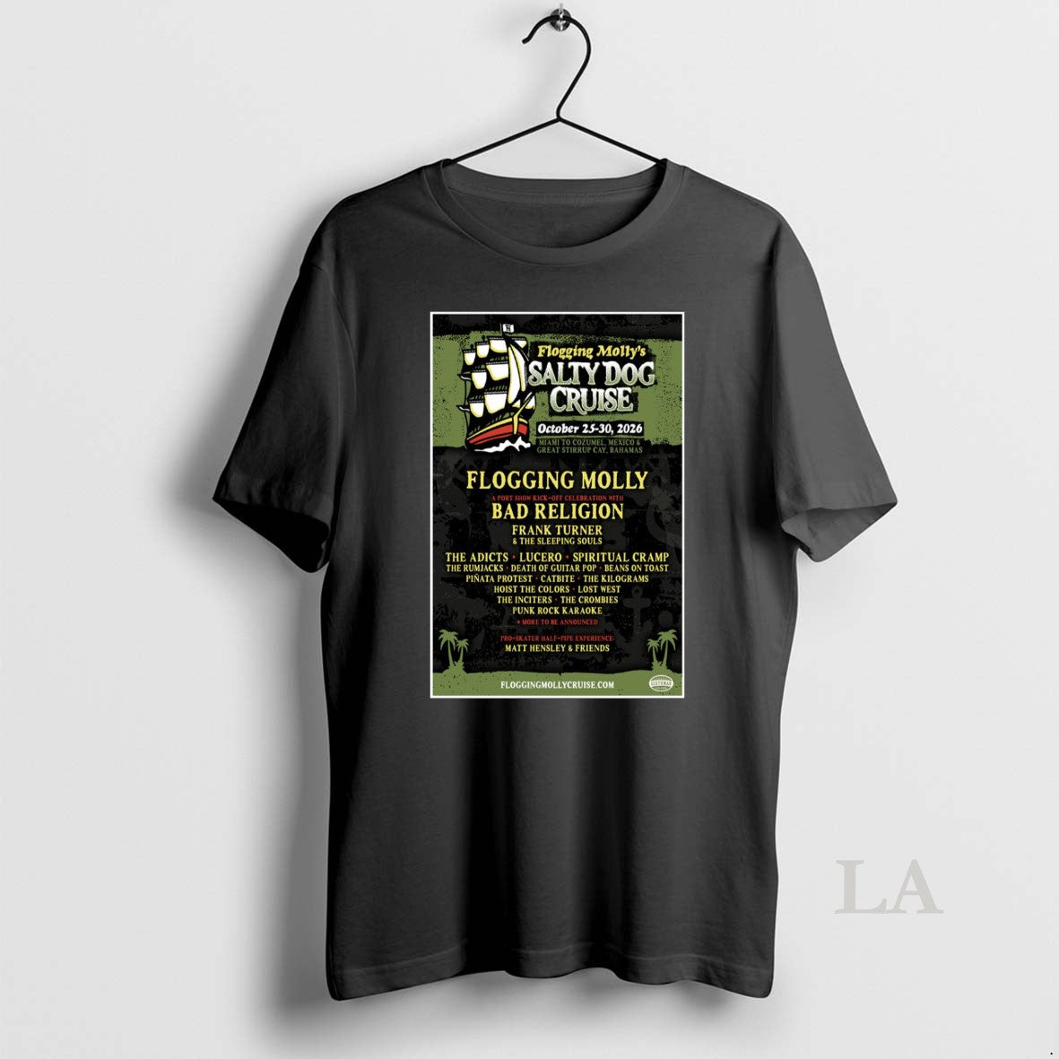 Original Flogging Mollys Salty Dog Cruise October 25 - Adult & Kids T-Shirts, Sweatshirts & Hoodies apparel design preview 1