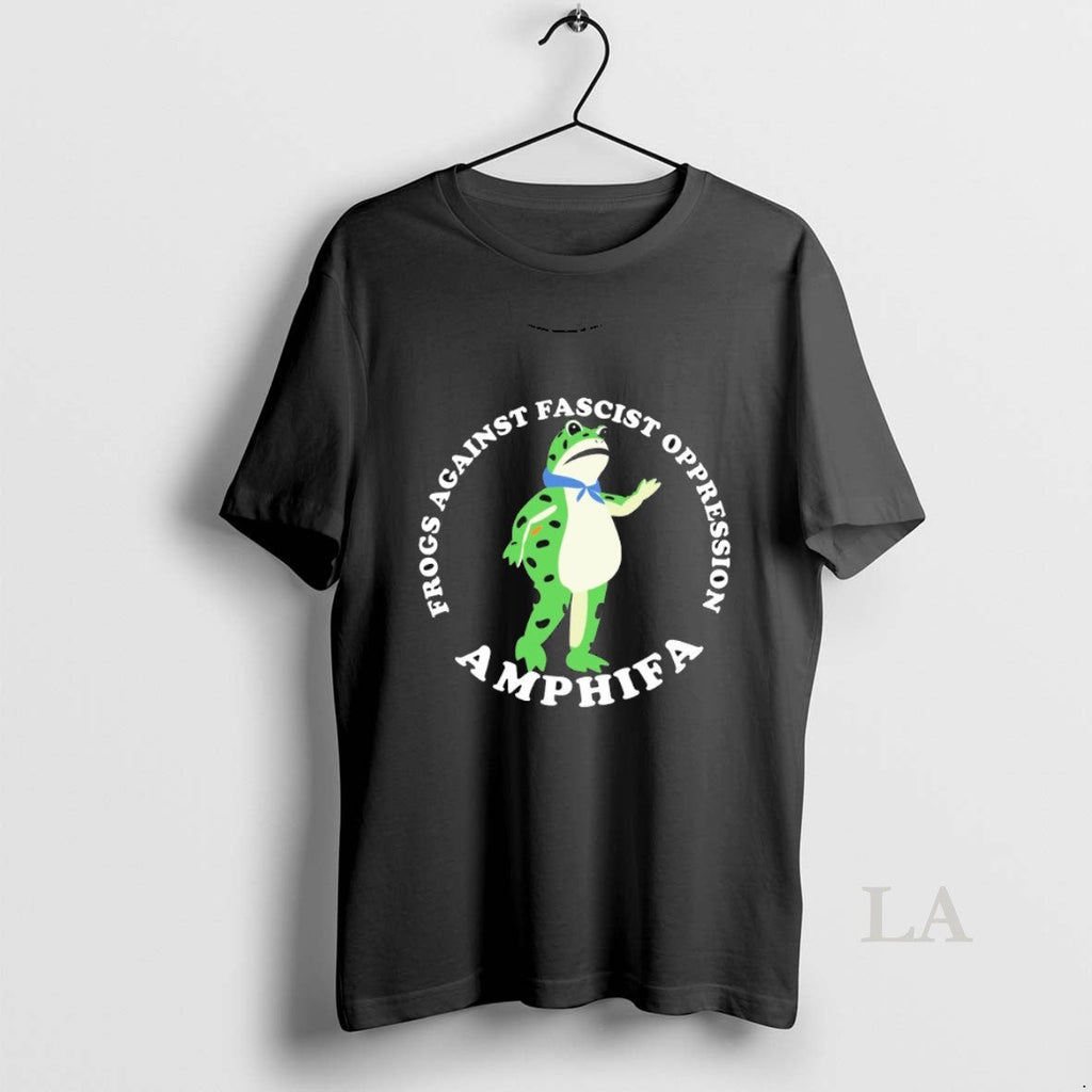 Original Frogs Against Fascism Oppression Amphifa - Adult & Kids T-Shirts, Sweatshirts & Hoodies apparel design preview 1