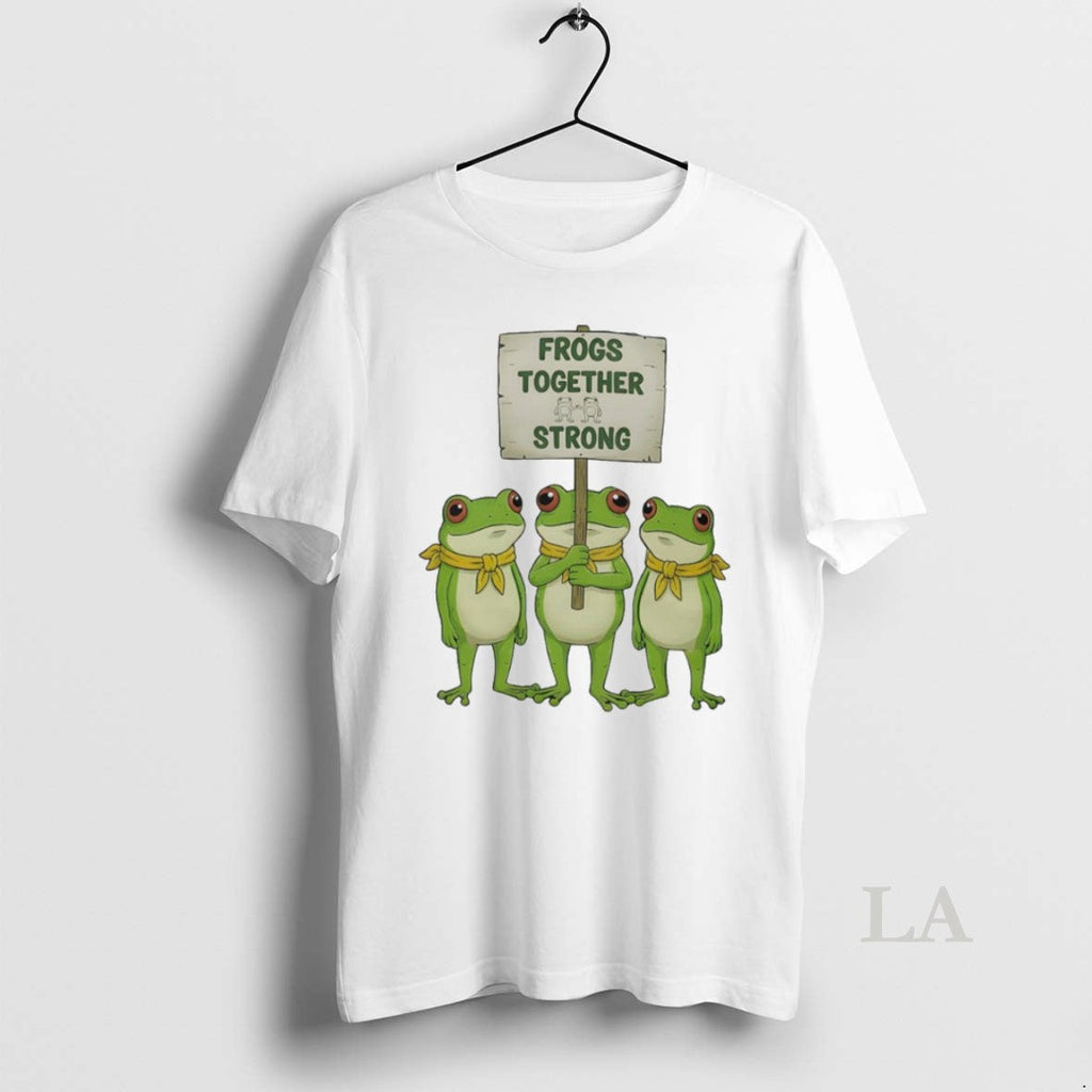 Original Frogs Together Strong Portland Anti Ice - Adult & Kids T-Shirts, Sweatshirts & Hoodies apparel design preview 1