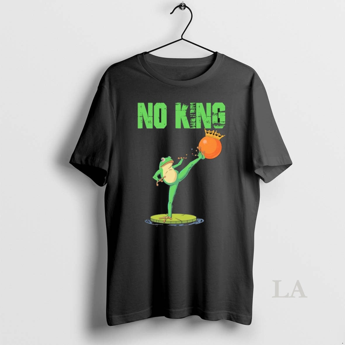 Original Funny No Kings Portland Frog Protest - Adult & Kids T-Shirts, Sweatshirts & Hoodies apparel design preview 1