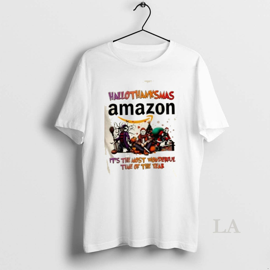 Original H6mvcr9i Amazon X Horror Movies Happy - Adult & Kids T-Shirts, Sweatshirts & Hoodies apparel design preview 1