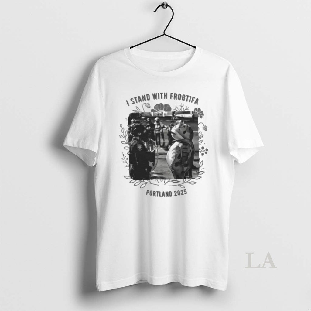 Original I Stand With Frogtifa Portland Frog 2025 - Adult & Kids T-Shirts, Sweatshirts & Hoodies apparel design preview 1