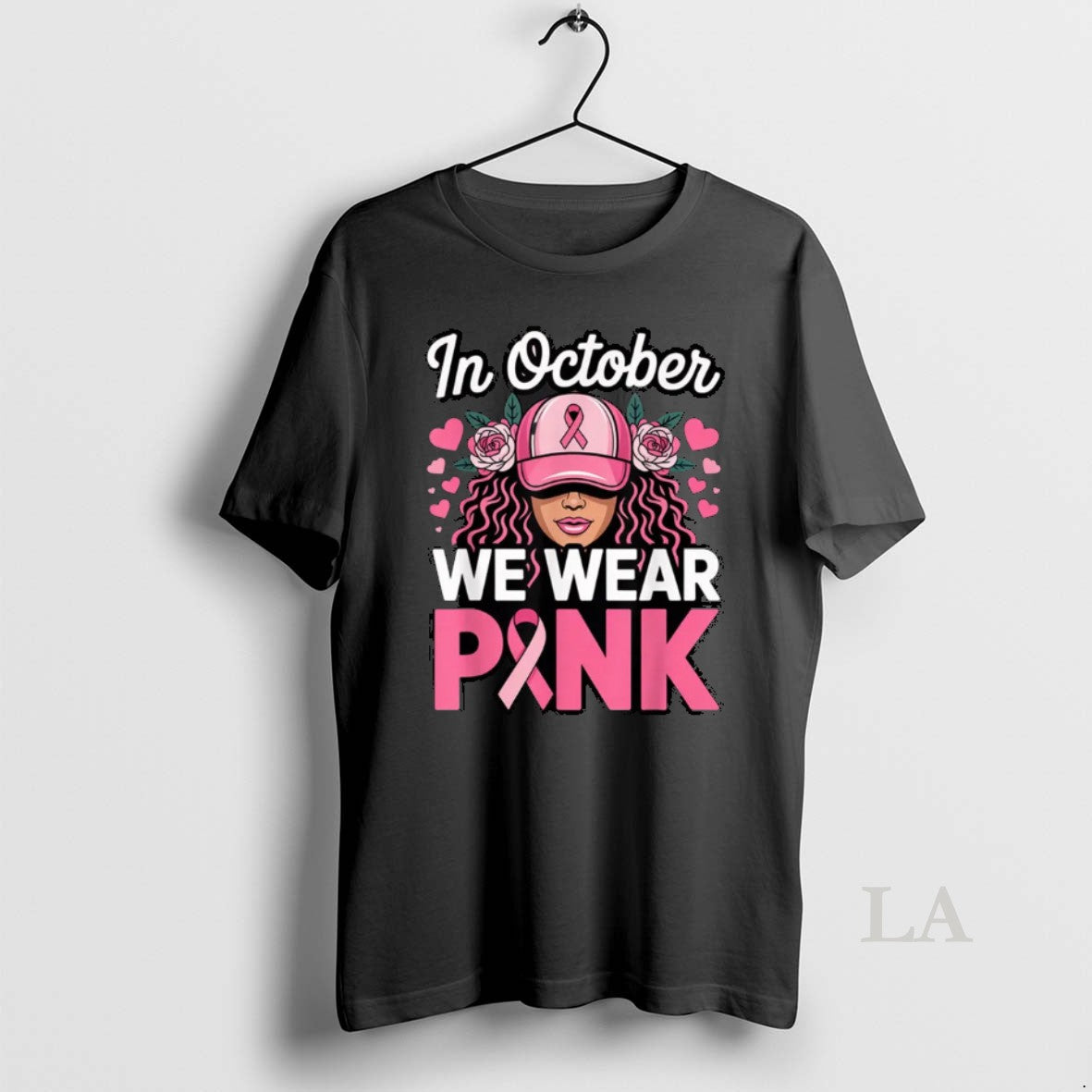 Original In October We Wear Pink Breast Cancer - Adult & Kids T-Shirts, Sweatshirts & Hoodies apparel design preview 1