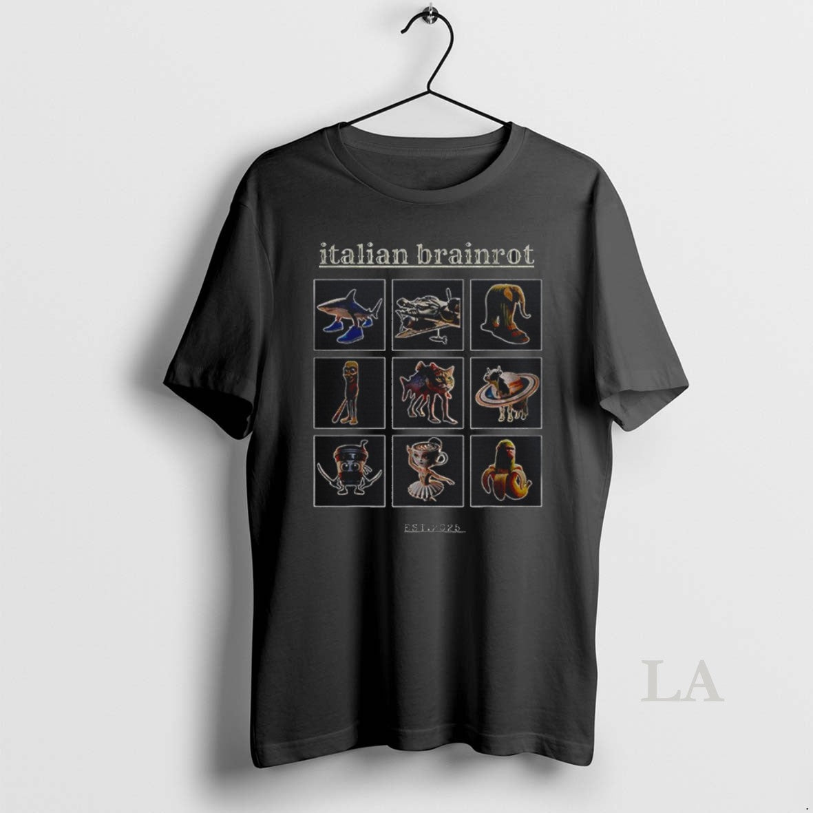 Original Italian Brainrot Anomaly Humor Est 2025 - Adult & Kids T-Shirts, Sweatshirts & Hoodies apparel design preview 1