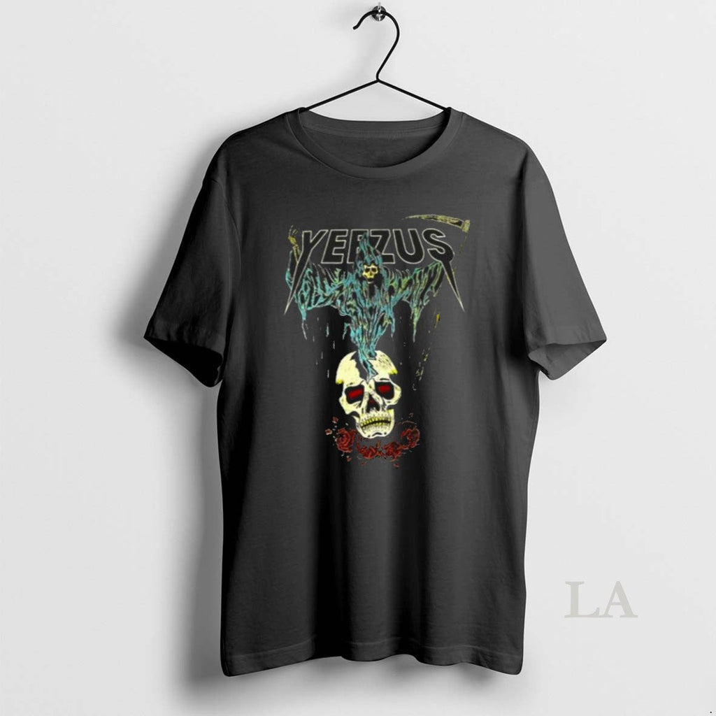 Original Kanye West Ye Yeezus Grim Reaper Skull And - Adult & Kids T-Shirts, Sweatshirts & Hoodies apparel design preview 1