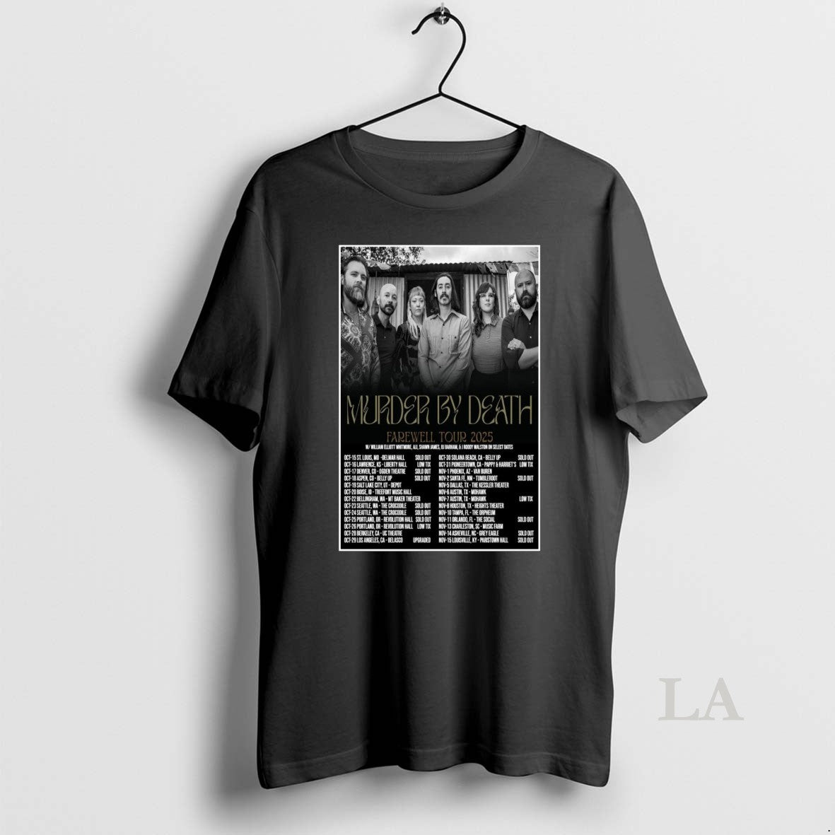 Original Murder By Death Farewell Tour 2025 - Adult & Kids T-Shirts, Sweatshirts & Hoodies apparel design preview 1