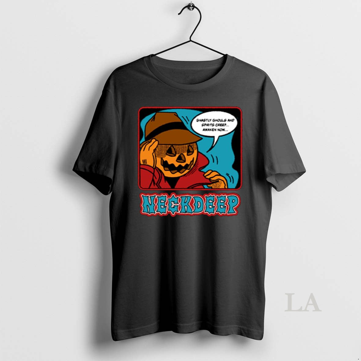 Original Neck Deep Pumpkin Guy Halloween 2025 - Adult & Kids T-Shirts, Sweatshirts & Hoodies apparel design preview 1
