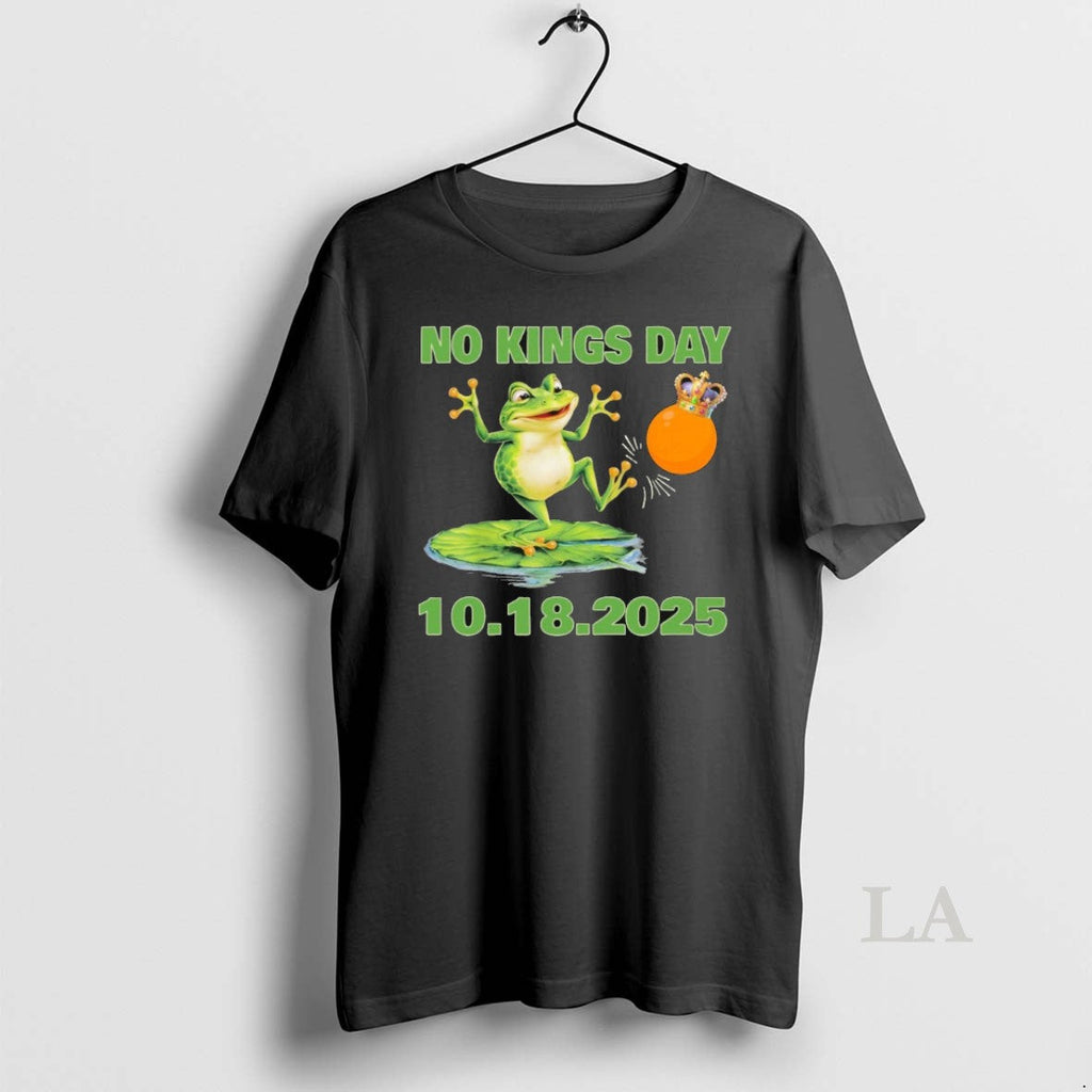 Original No Kings Portland Frog Protest 10 18 - Adult & Kids T-Shirts, Sweatshirts & Hoodies apparel design preview 1