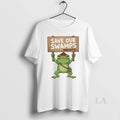 Original Save Our Swamps Protest Frog Portland - Adult & Kids T-Shirts, Sweatshirts & Hoodies apparel design preview 1