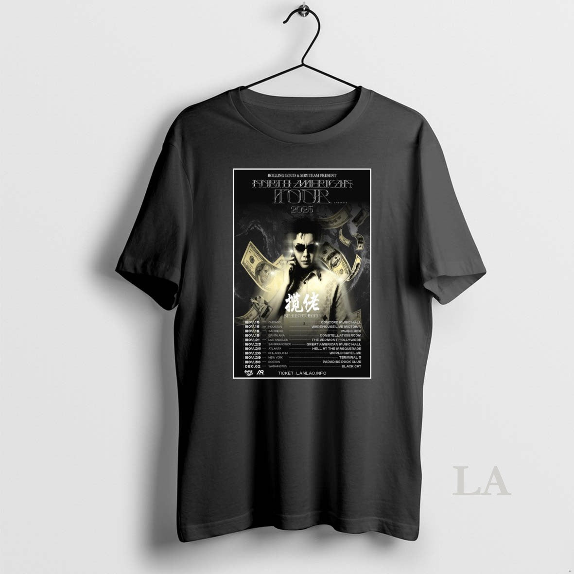 Original Skai Isyourgod North America Tour 2025 - Adult & Kids T-Shirts, Sweatshirts & Hoodies apparel design preview 1