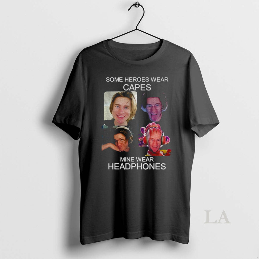Original Some Heroes Wear Capes Mine Headphones - Adult & Kids T-Shirts, Sweatshirts & Hoodies apparel design preview 1