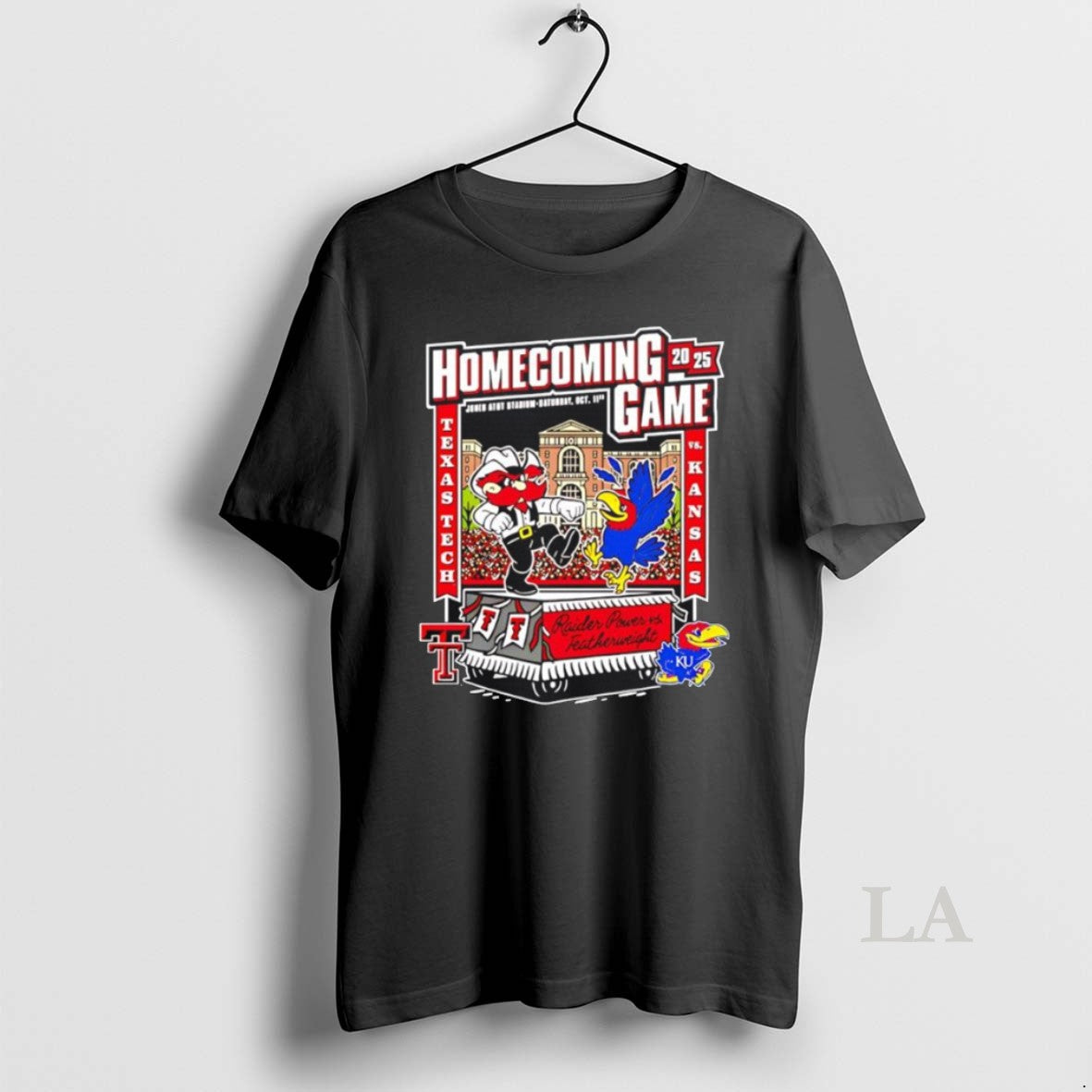 Original Texas Tech Vs Kansas 2025 Homecoming Gameday - Adult & Kids T-Shirts, Sweatshirts & Hoodies apparel design preview 1