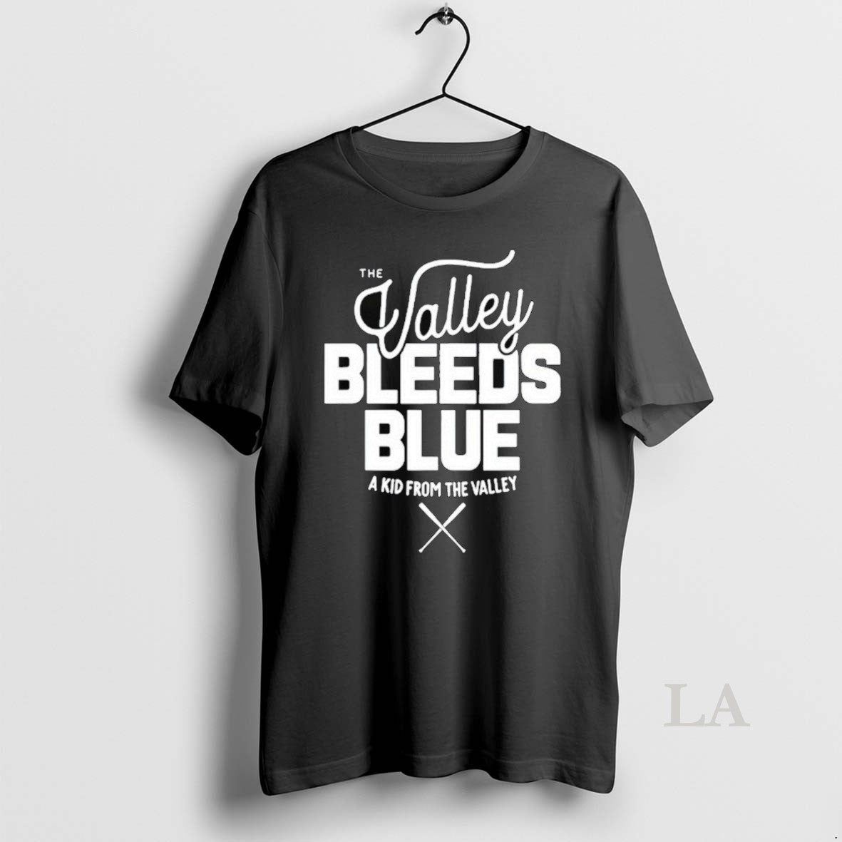 Original The Valley Bleeds Blue A Kid From - Adult & Kids T-Shirts, Sweatshirts & Hoodies apparel design preview 1