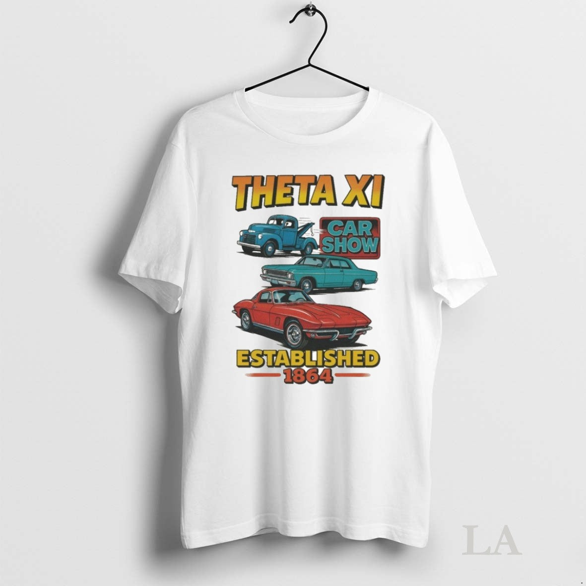 Original Theta Xi Car Show Est 1864 - Adult & Kids T-Shirts, Sweatshirts & Hoodies apparel design preview 1