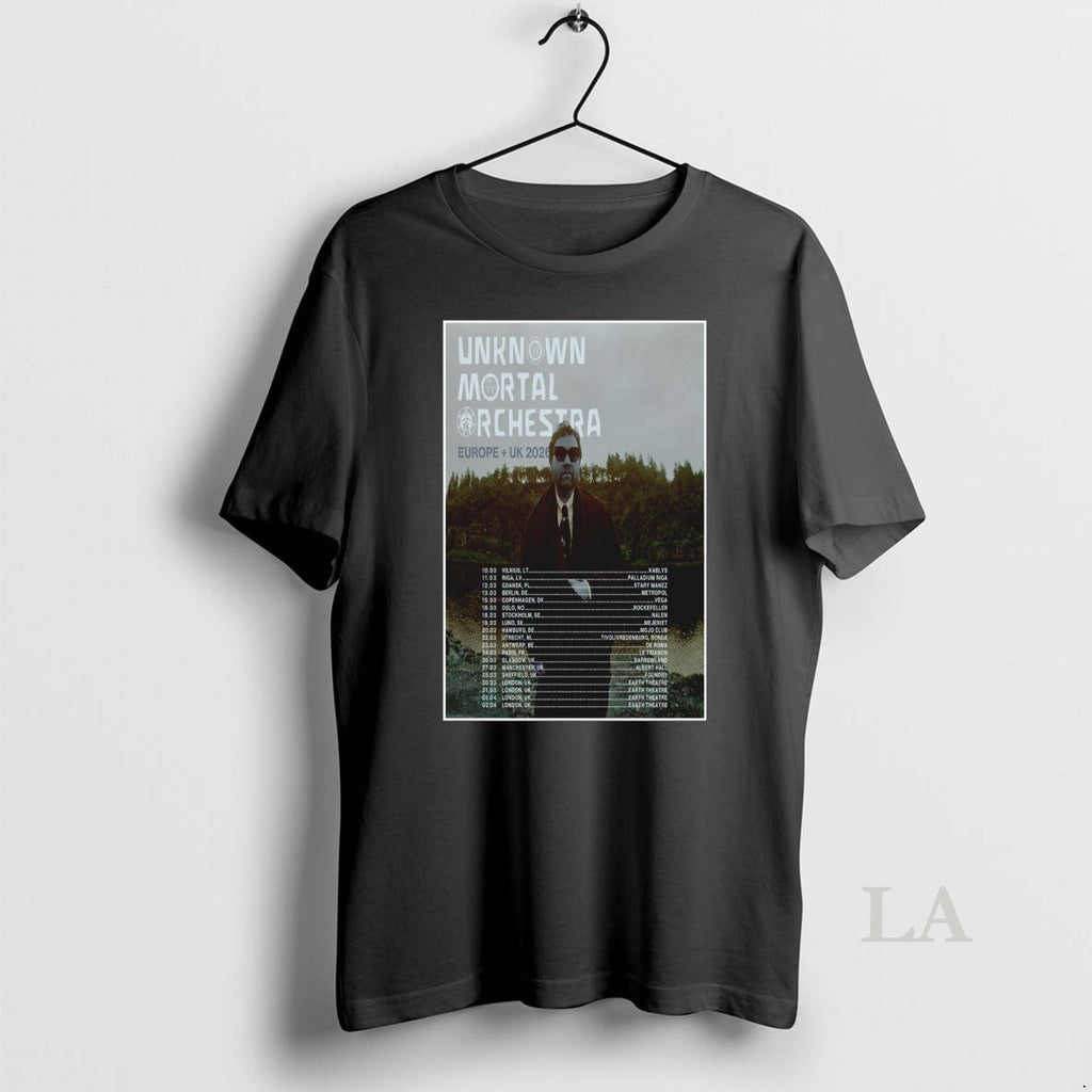 Original Unknown Mortal Orchestra Europe Uk 2026 - Adult & Kids T-Shirts, Sweatshirts & Hoodies apparel design preview 1