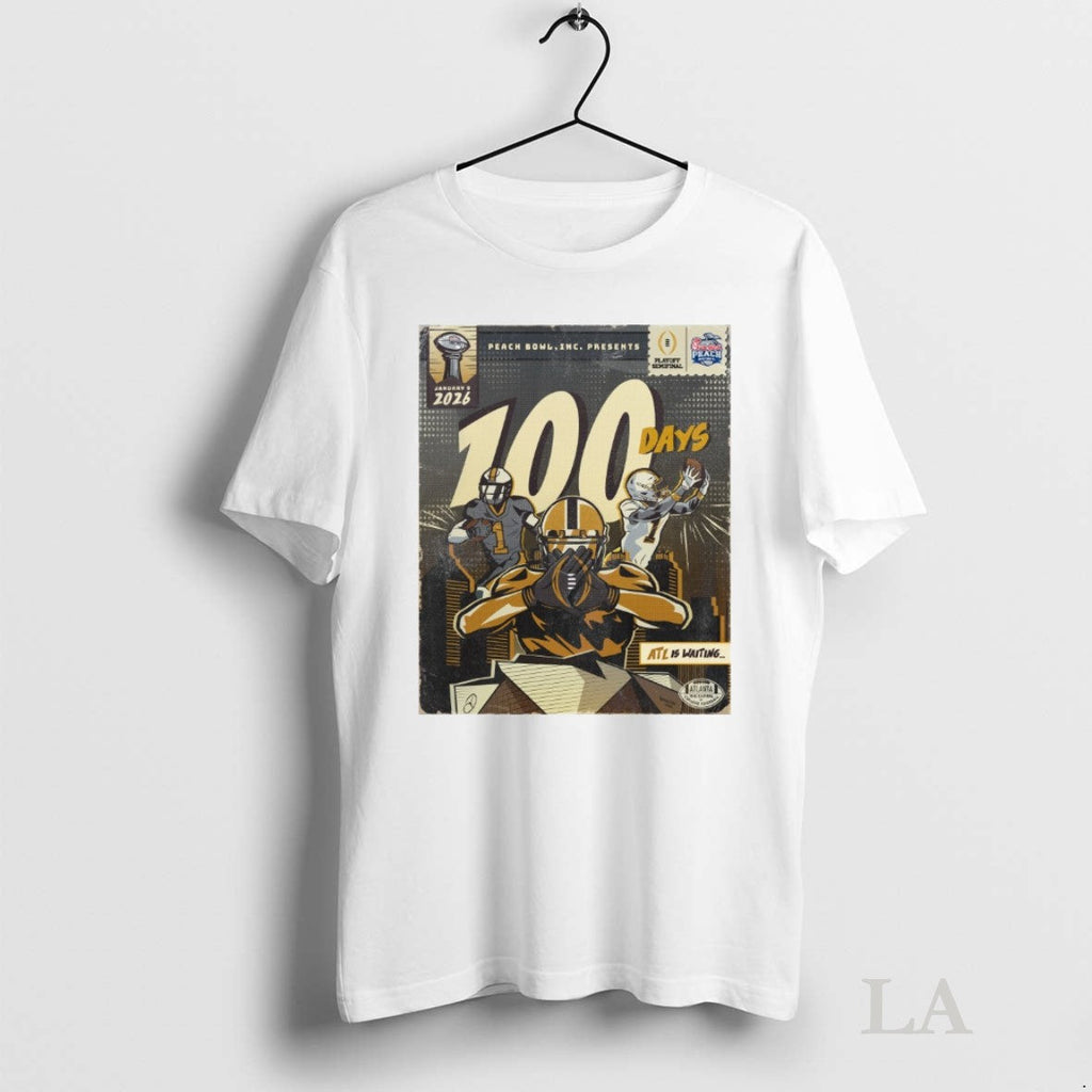 Originals 100 Days Atl Is Waiting Chick Fil A Peach - Adult & Kids T-Shirts, Sweatshirts & Hoodies apparel design preview 1
