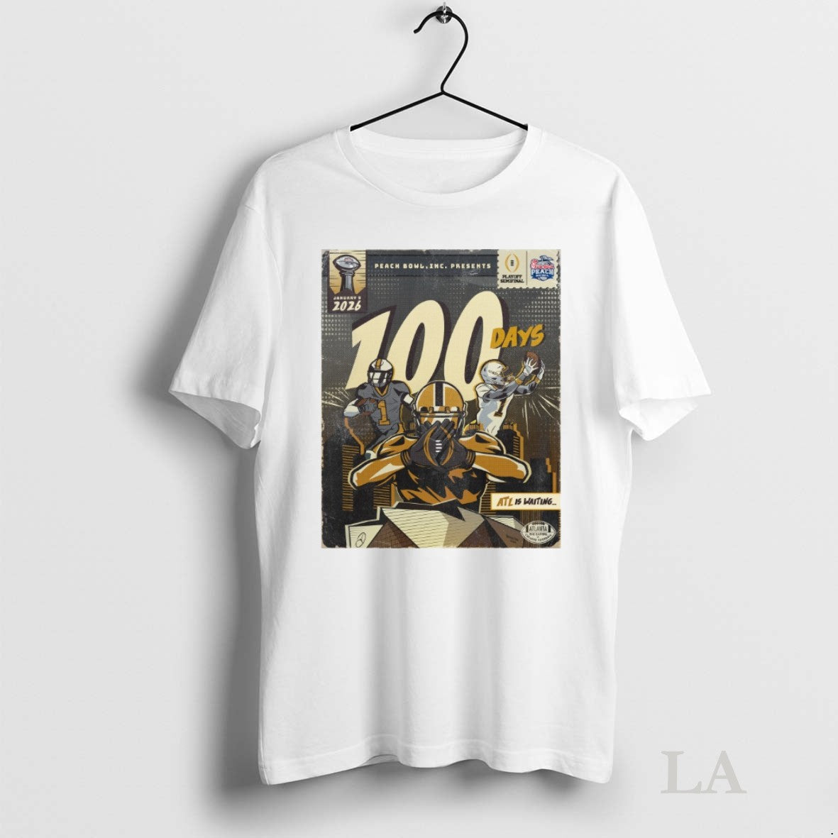 Originals 100 Days Atl Is Waiting Chick Fil A Peach - Adult & Kids T-Shirts, Sweatshirts & Hoodies apparel design preview 1