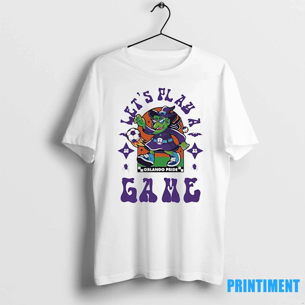Orlando Pride Spooky Season Lets Play A Game 2025 - Adult & Kids T-Shirts, Sweatshirts & Hoodies apparel design preview 1
