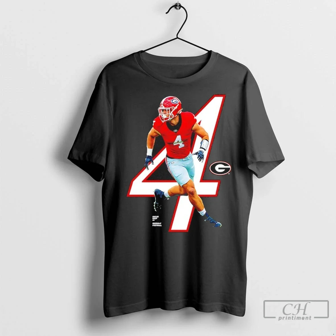 Oscar Delp 4 Georgia Bulldogs 2025 Ncaa Player - Adult & Kids T-Shirts, Sweatshirts & Hoodies apparel design preview 1
