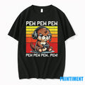 Otter Gamer Pew Vintage Sweater - Adult & Kids T-Shirts, Sweatshirts & Hoodies apparel design preview 1