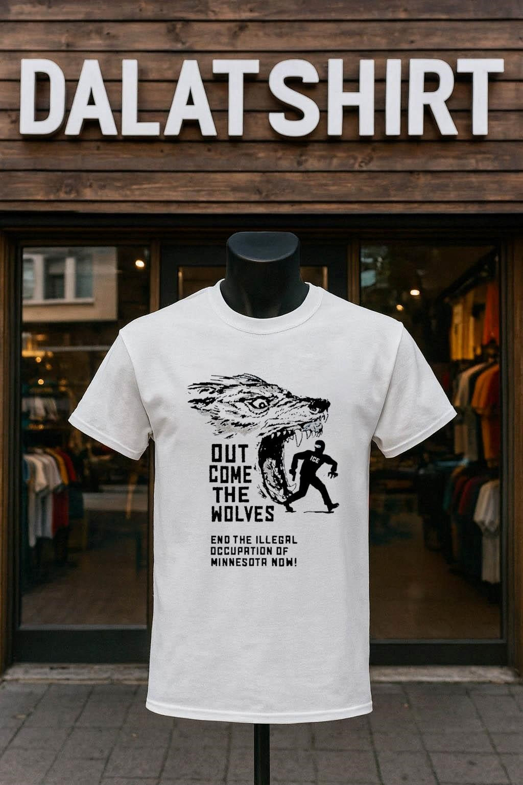 Out Come The Wolves End Illegal Occupation Of - Adult & Kids T-Shirts, Sweatshirts & Hoodies apparel design preview 1