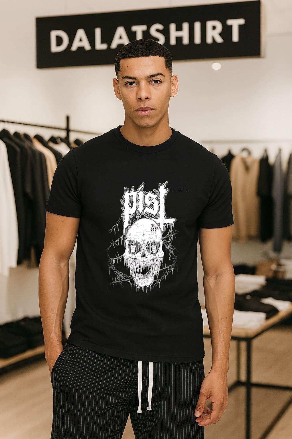 PISL Metal Skull - Adult & Kids T-Shirts, Sweatshirts & Hoodies apparel design preview 1
