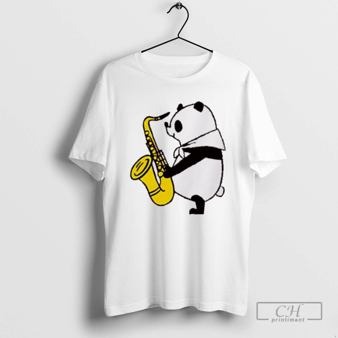 Panda Saxophone Fitsch Music - Adult & Kids T-Shirts, Sweatshirts & Hoodies apparel design preview 1