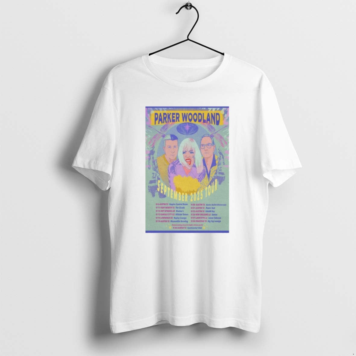 Parker Woodland Houston Tx September 28 2025 Tour - Adult & Kids T-Shirts, Sweatshirts & Hoodies apparel design preview 1